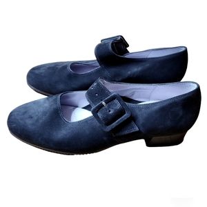 BeautiFeel Israel Black Leather MaryJane Heels Size 40